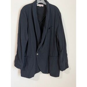 Free People Oversized Blazer Cardigan Women XL Black Slouchy Shawl Collar Jacket